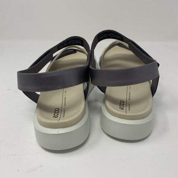 Ecco Flowt 273713 Sandals Women 5-5.5 Gravity Metallic Leather Ankle Strap S0582 - Picture 5 of 9